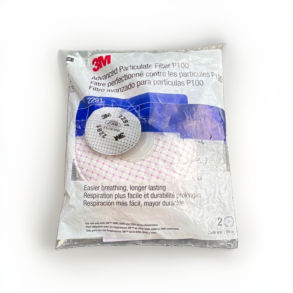 3M 2291 P100 Advanced Particulate Filter Replacement Cartridges 2-Pack